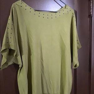 Dress Barn Stud Embellished Sweater, Size 1X
